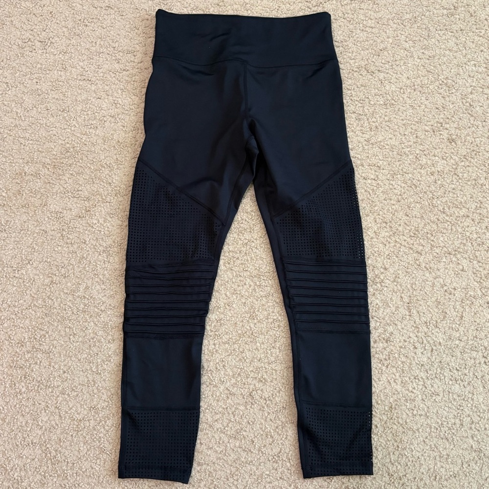 ZYIA Black Activewear Moto Leggings